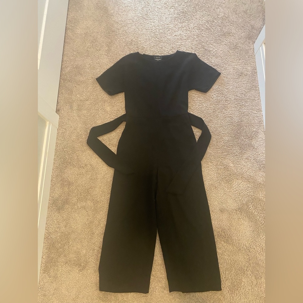 RW&CO. Classic Black Jumpsuit Wrap over Back